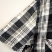 Chemise Dickies noire et grise à carreaux manches courtes taille M #185e