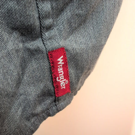 Chemise Wrangler Manches Courtes Grise à Poches Stretch Taille 3XLTG
