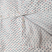 Chemise Nicole Miller XL blanche avions coton stretch manches courtes