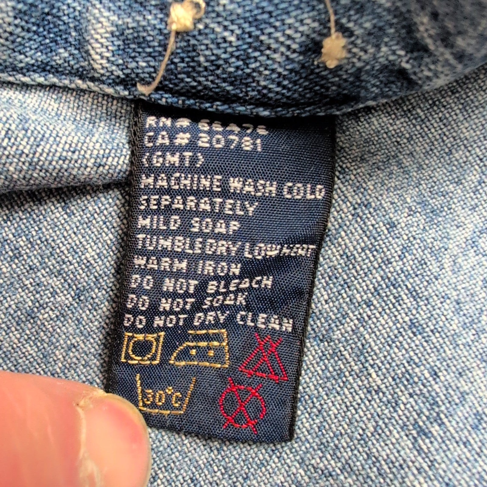 Chemise TOMMY HILFIGER Tommy Jeans en Jean avec Poche Manches Longues - Taille L