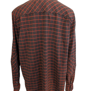 Chemise L.L.Bean XL Technique Polyester Elasterell Stretch Marron Rouge |282S