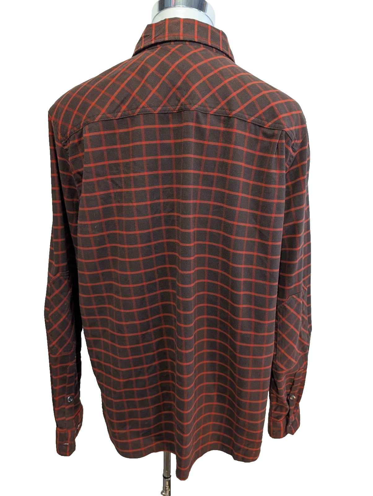 Chemise L.L.Bean XL Technique Polyester Elasterell Stretch Marron Rouge |282S