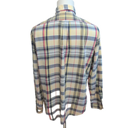 Chemise Ralph Lauren Classic Fit L Carreaux Jaune Bleu Rouge manches longues