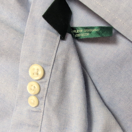 Chemise Lauren Ralph Lauren Classic Fit Bleu Clair Uni XL XXL manches longues