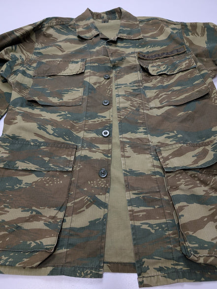 Veste Militaire Combat Armée Grecque Tiger Stripe Manches Longues - Taille S
