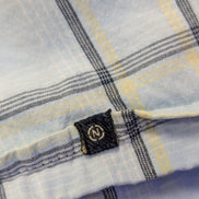 Chemise manches courtes Nautica bleu ciel à carreaux taille XL #135msch