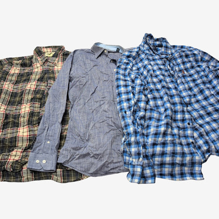 LOT 7 CHEMISES HOMME - FLANELLE SHERPA CHAMOISETTE - IDÉAL UPCYCLING