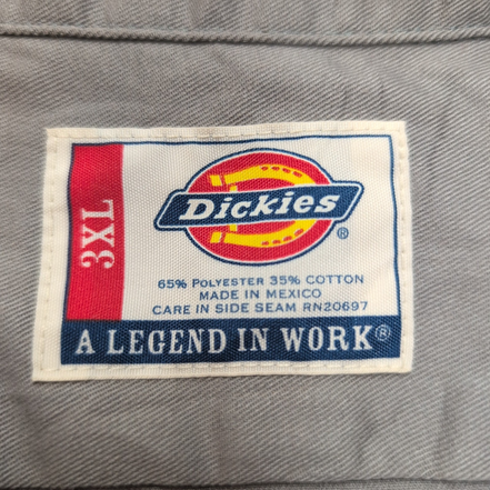 Chemise Dickies 3XL Grise Manches courtes Workwear Made in Mexico 2 Poches