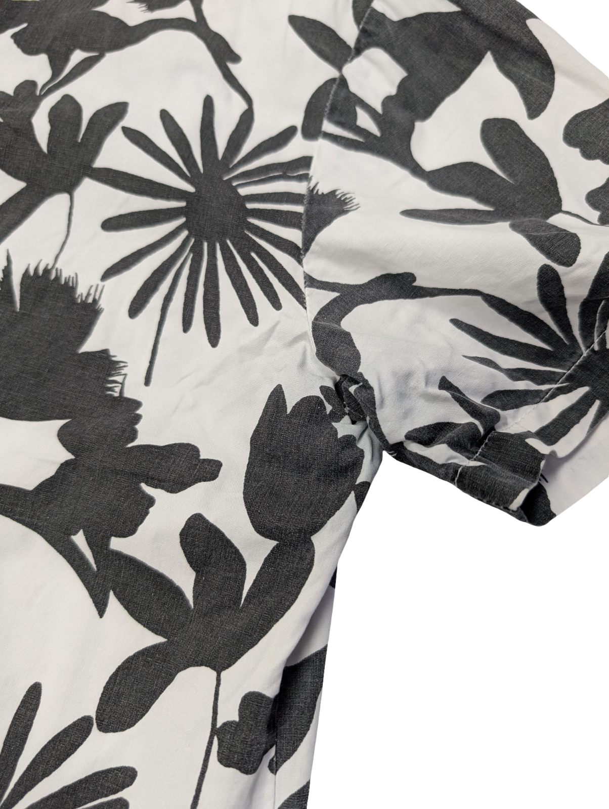 Chemise hawaïenne VatPave tulipes marguerites manches courtes taille S #740