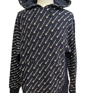 ➜ Sweat à Capuche Champion Vintage - Motif Multi-Logo All-Over - Taille L