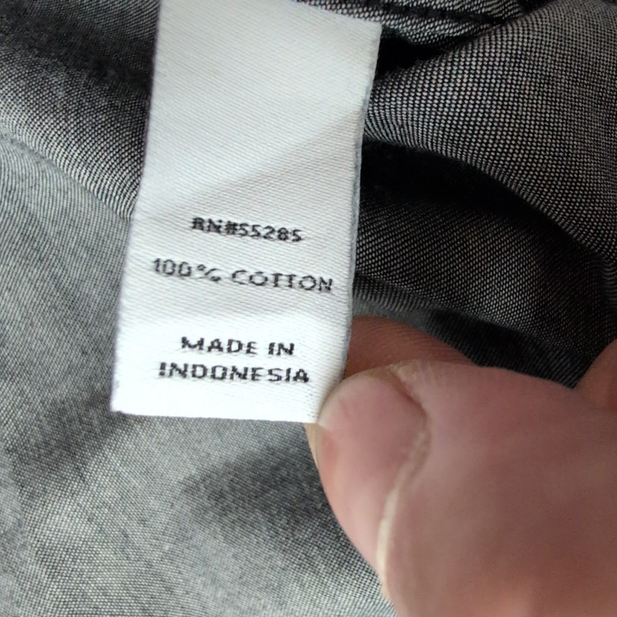 Chemise Express S/M Gris Anthracite Manches Courtes 2 Poches 100% Coton
