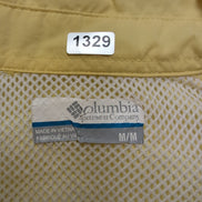 Chemise Columbia PFG Omni Shade M jaune nylon ventilée pêche technique