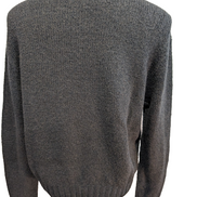 Pull Polo Ralph Lauren Gris Foncé Logo Bordeaux - Maille Coton & Laine T.L