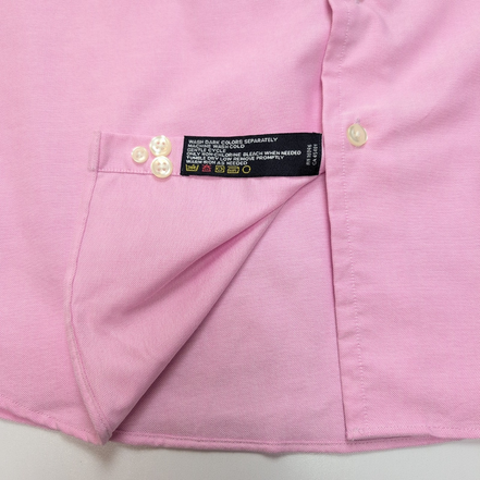 Chemise Nautica L/XL Rose Pâle Vintage Oxford 100% Coton