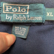 Polo Ralph Lauren Homme XL Bleu Marine Logo Rouge Polo Manches Courtes
