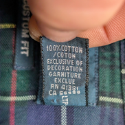 Chemise Ralph Lauren Carreaux Multicolores Manches Longues Custom Fit - Taille M
