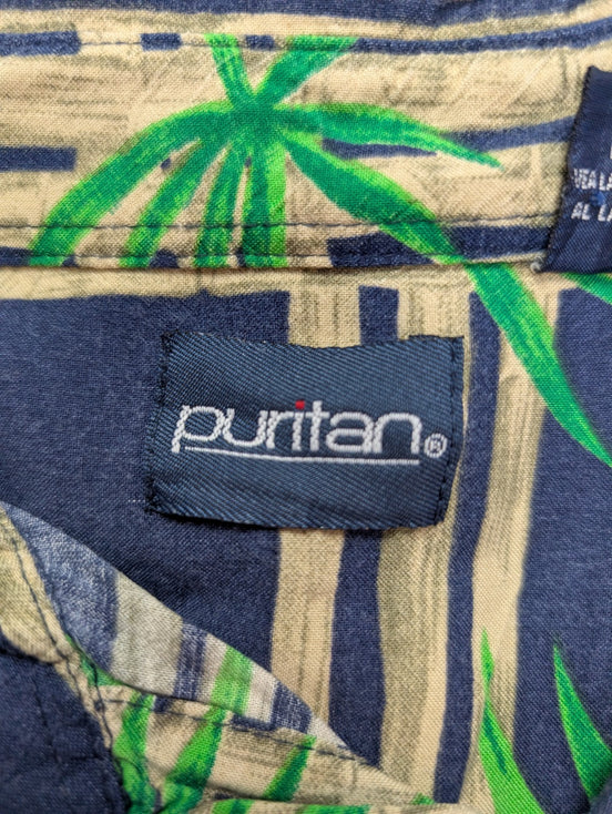 Chemise hawaïenne Puritan manches courtes taille XL