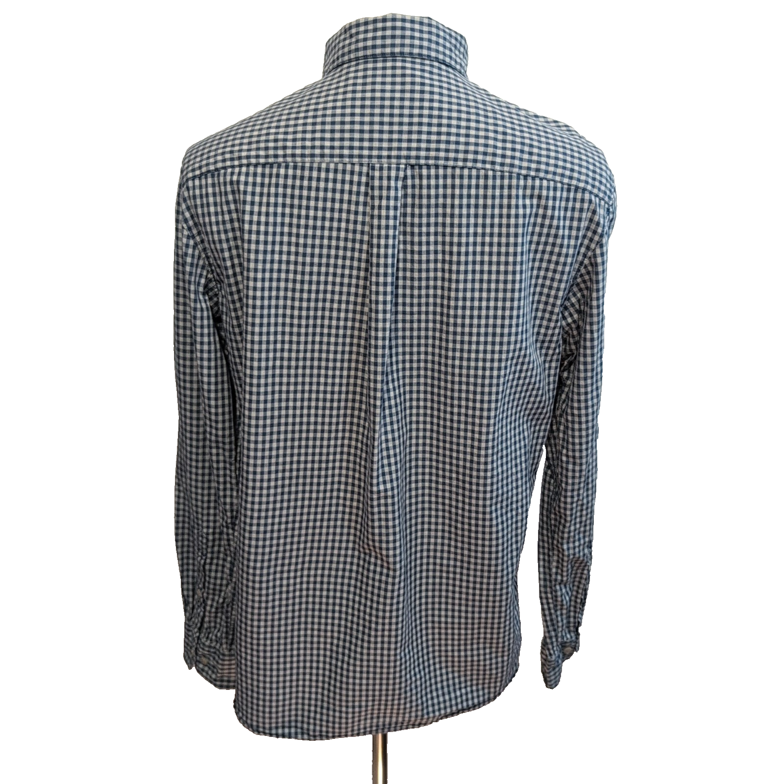 The North Face chemise bleu carreaux une poche taille M coton