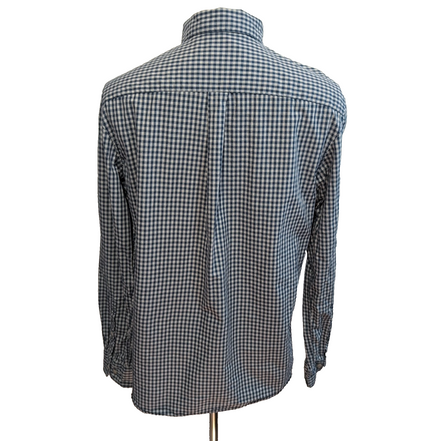 The North Face chemise bleu carreaux une poche taille M coton