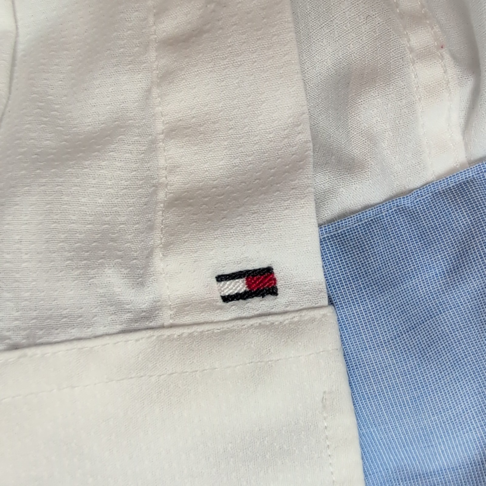 Chemise Tommy Hilfiger Blanche Coton Col Classique Taille XL