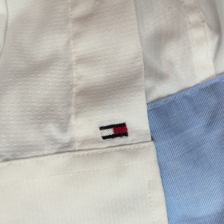 Chemise Tommy Hilfiger Blanche Coton Col Classique Taille XL