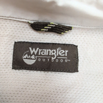 Chemise Wrangler beige crème manches longues retroussables taille XL