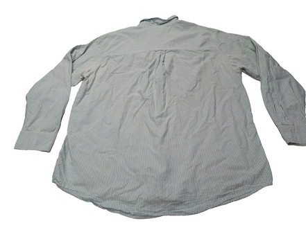 Chemise CHAPS verte menthe à rayures avec poche et logo brodé taille XL #253msch