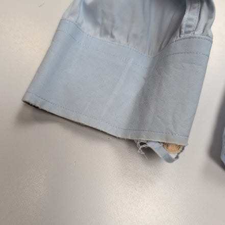 Chemise Burberry Brit Vintage Taille XL Bleu Clair Coton Logo Brodé