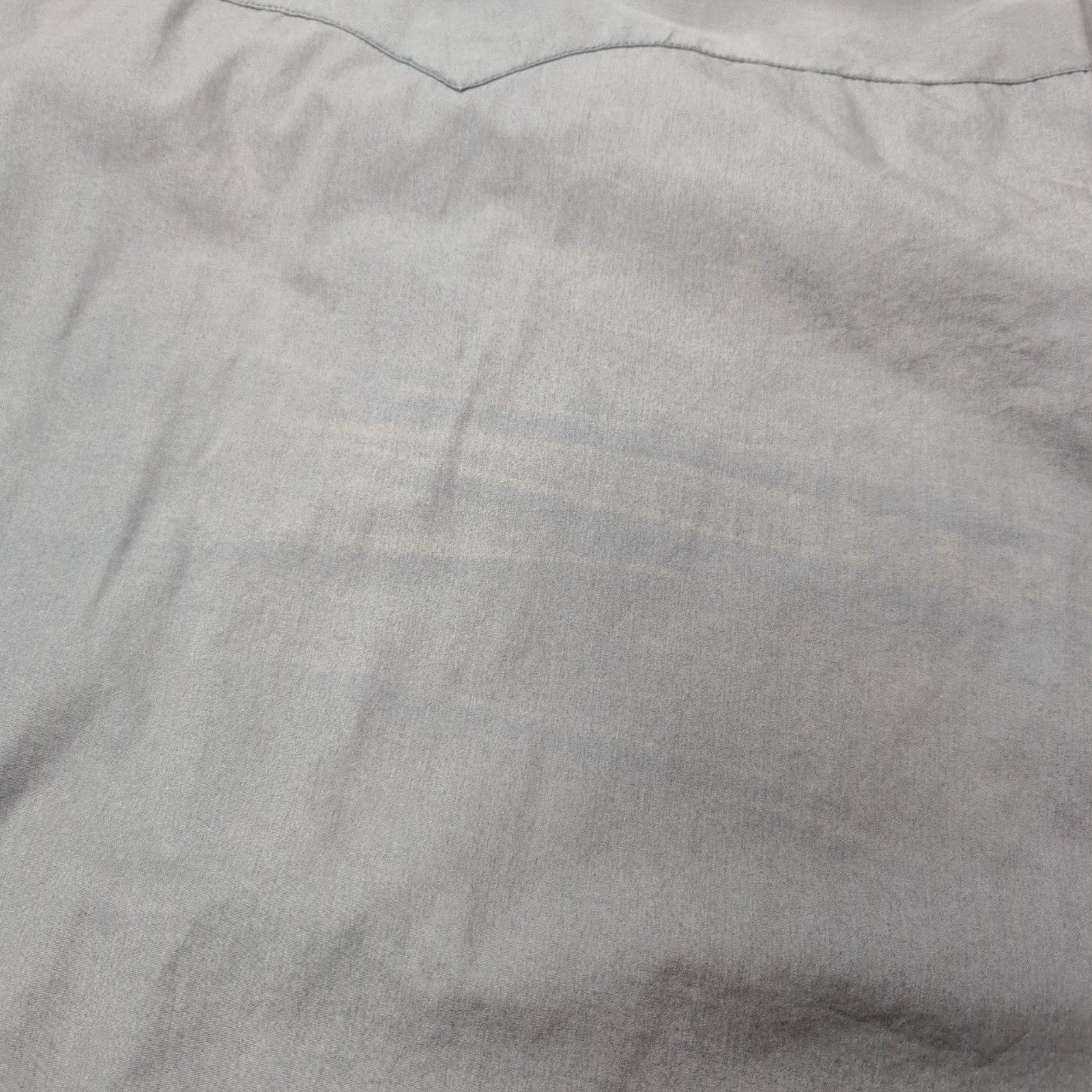 Chemise Levi's marron gris uni manches courtes western cowboy taille L 2 poches