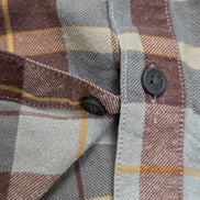 🏔️ Chemise COLUMBIA Taille L Flanelle Outdoor Carreaux Marron 2 poches