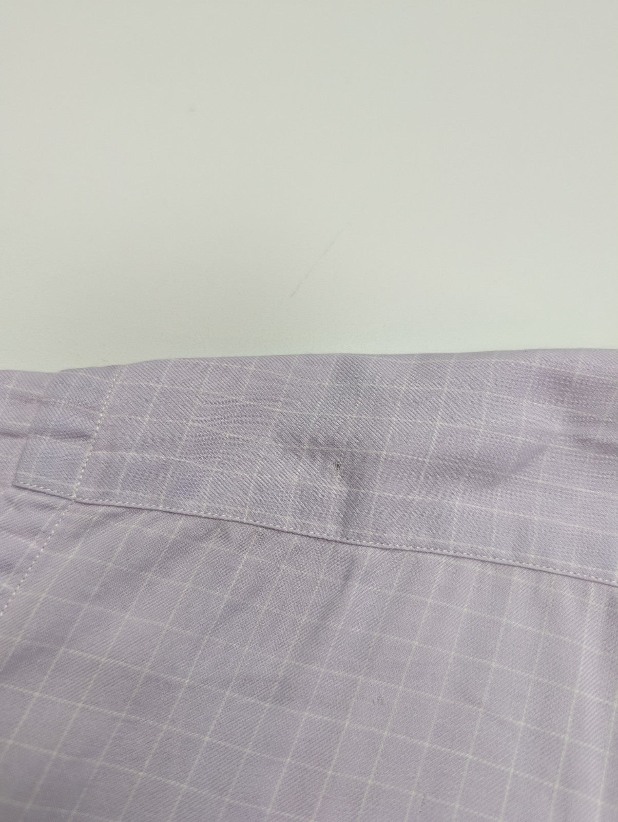 Chemise Polo Ralph Lauren Shirt L XL Andrew Lila Micro-Carreaux Col Mao Officier