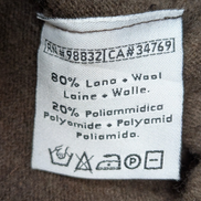 Pull Robe di Kappa XL marron 80% laine col rond logo brodé Kappa