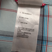 Chemise The North Face M Bleu Rouge Carreaux Manches Courtes Coton