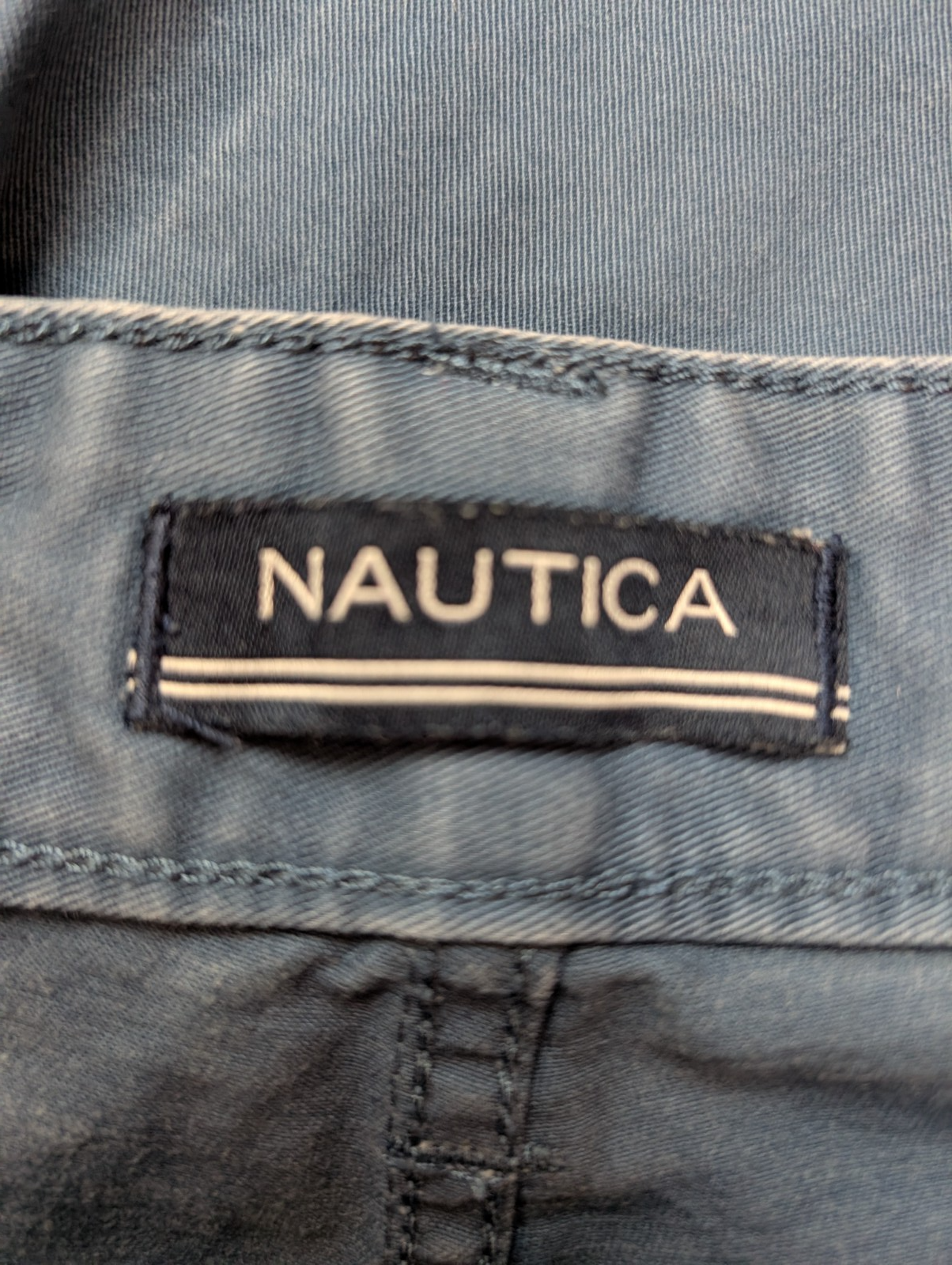 Pantalon NAUTICA 5 Poches Bleu Marine ⚓ Taille W34 L32 Style Jean Très Bon État