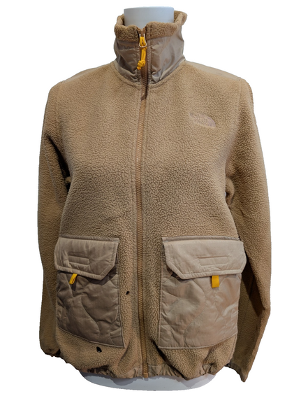 Veste Polaire femme THE NORTH FACE Effet Mouton Beige Sable - Taille S
