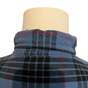 Chemise L.L. BEAN Flanelle Vintage Carreaux Bleu Noir Manches Longues Taille XL