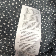 Haut Esprit Femme M Noir Pois Blancs Manches 3/4 Viscose Neuf Étiquette
