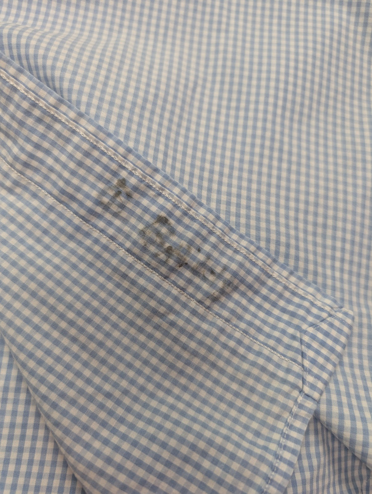 Ralph Lauren Chemise Homme XL Bleu Ciel Gingham Manches Longues Classic Blake