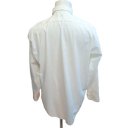 Manhattan Chemise Vintage Blanche Unie Manches Longues Homme Taille L