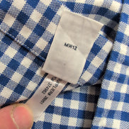 Chemise Ralph Lauren Classic Fit 4XL Big Bleu Carreaux Oxford Logo Orange