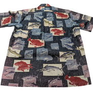 Chemise / Polo hawaïenne Reyn Spooner poissons manches courtes taille S #700 haw