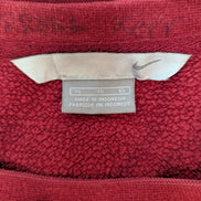 Magnifique sweat Nike vintage ROUGE BORDEAUX Logo brodé XL
