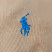 Chemise Polo Ralph Lauren Shirt XL Corail Orange Button Down Logo Bleu Ciel