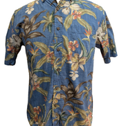Chemise Hawaïenne Arthouse 100% Coton - Motif Palmier & Floral - Taille S
