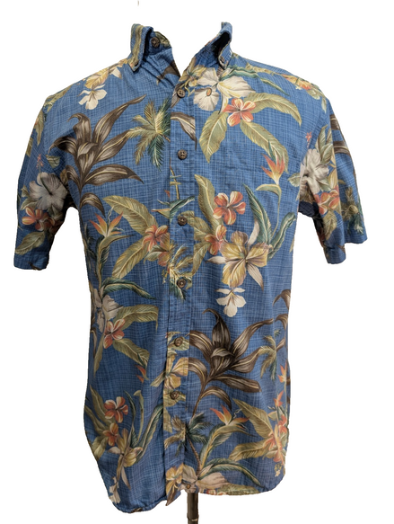 Chemise Hawaïenne Arthouse 100% Coton - Motif Palmier & Floral - Taille S
