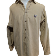 O'Neill O'52 L Corduroy Shirt Jacket Beige Thick Velours Côtelé Logo Brodé homme