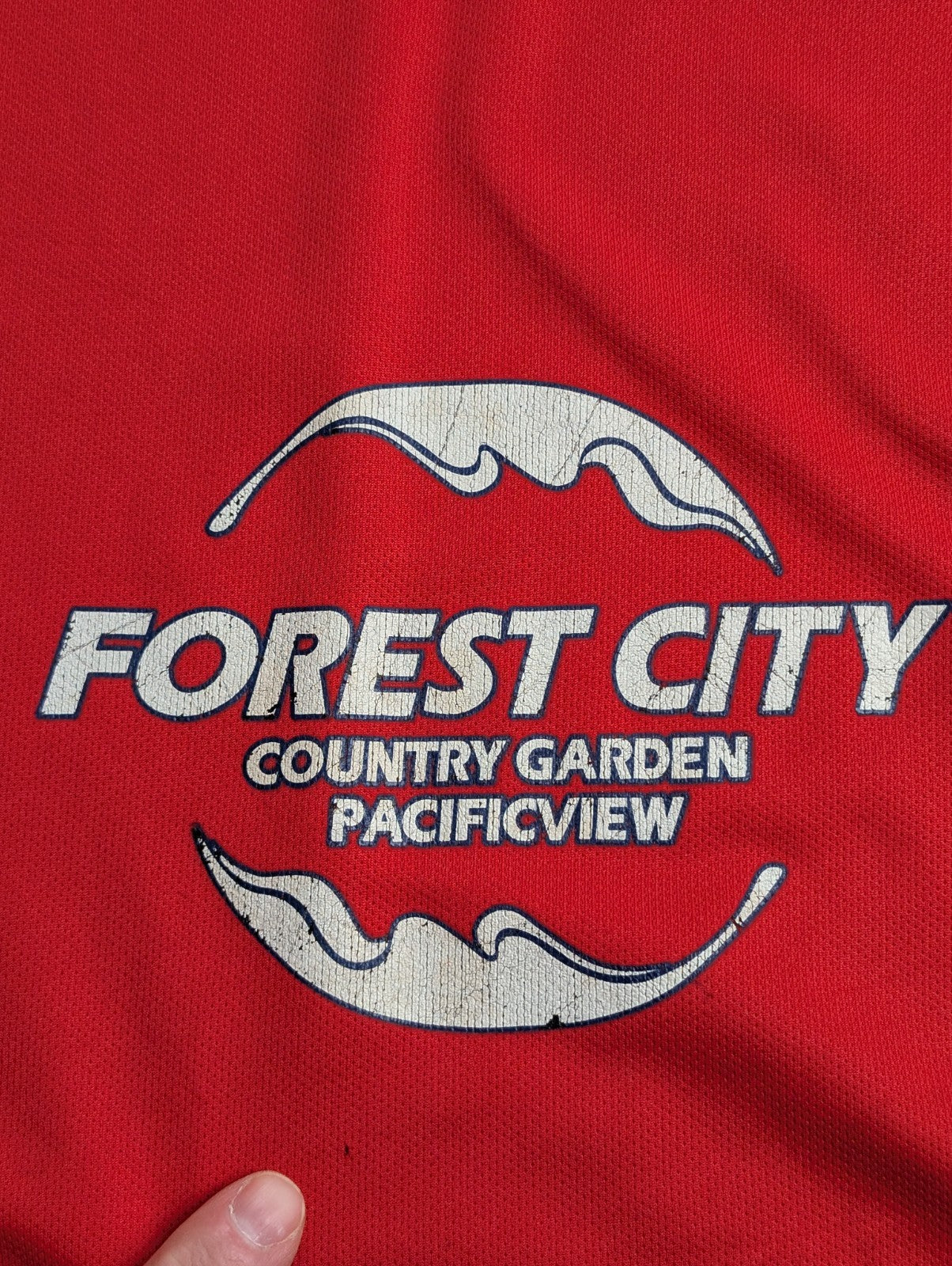 T-shirt Nike Dri-Fit Jersey Vintage Rouge Logo Brodé - Taille XL