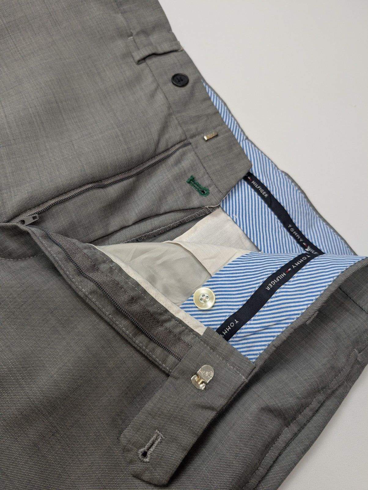 Pantalon de Costume TOMMY HILFIGER Gris 👔 Taille W32 (L27 réelle) 👔 Excellent
