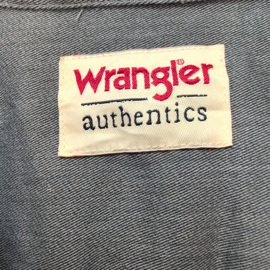 Chemise Wrangler Manches Courtes Grise à Poches Stretch Taille M