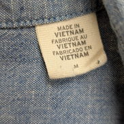 Chemise LEVI'S Bleu Effet Jean Denim Manches Longues - Taille M